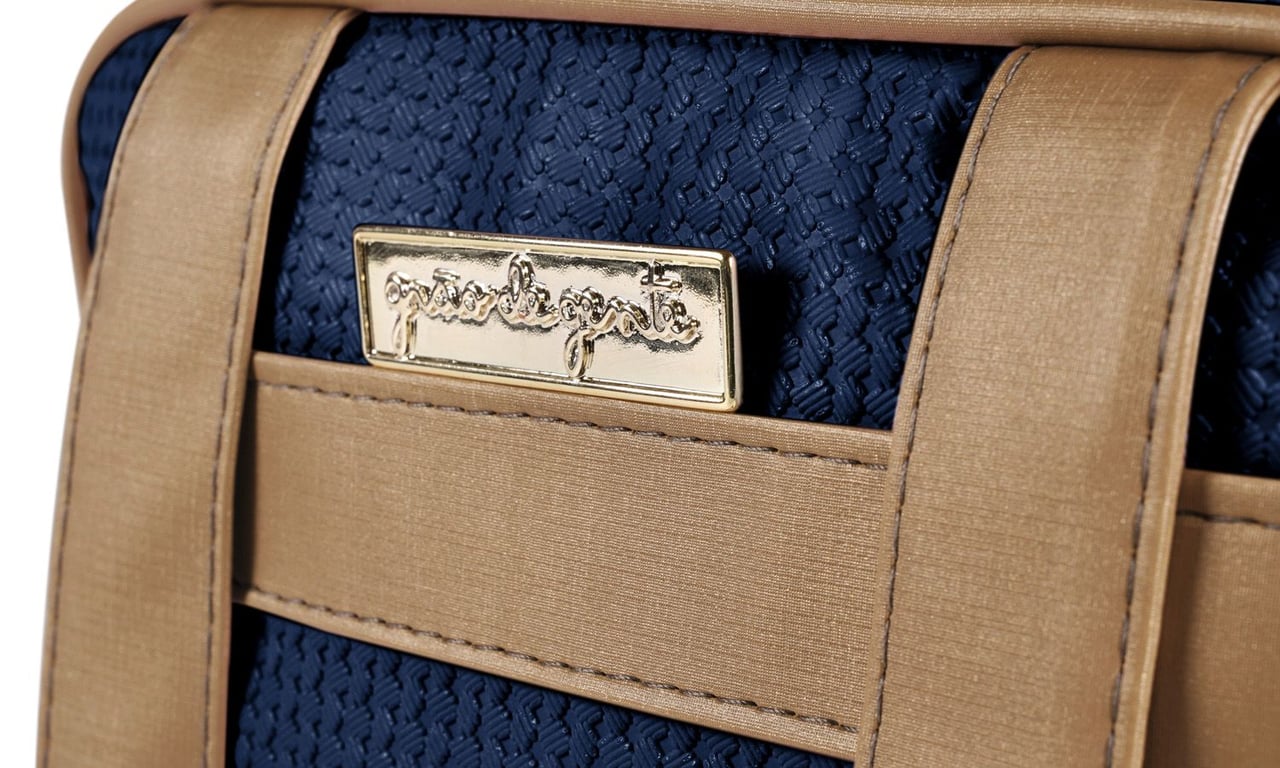 Frasqueira Maternidade Térmica Nápoles Azul Marinho 28cm