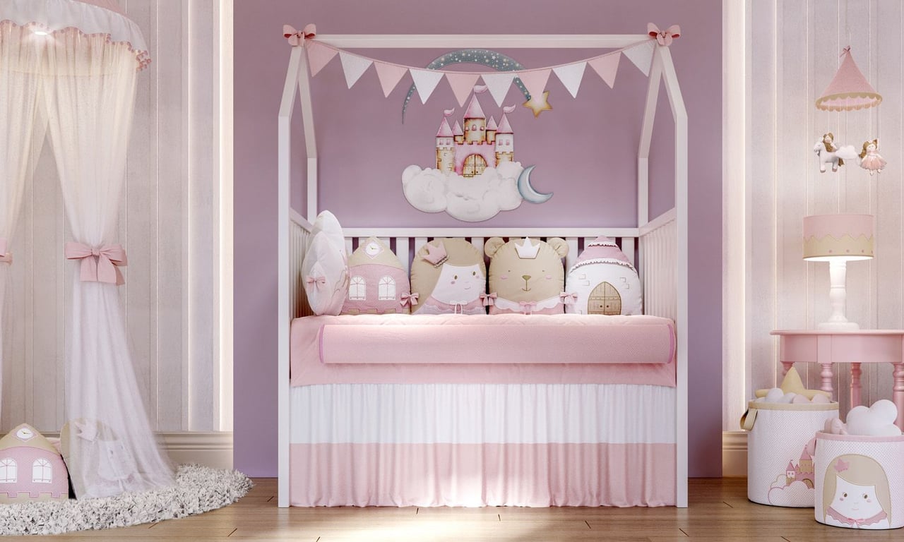 Kit Berço Amiguinhas Realeza — vista alternativa