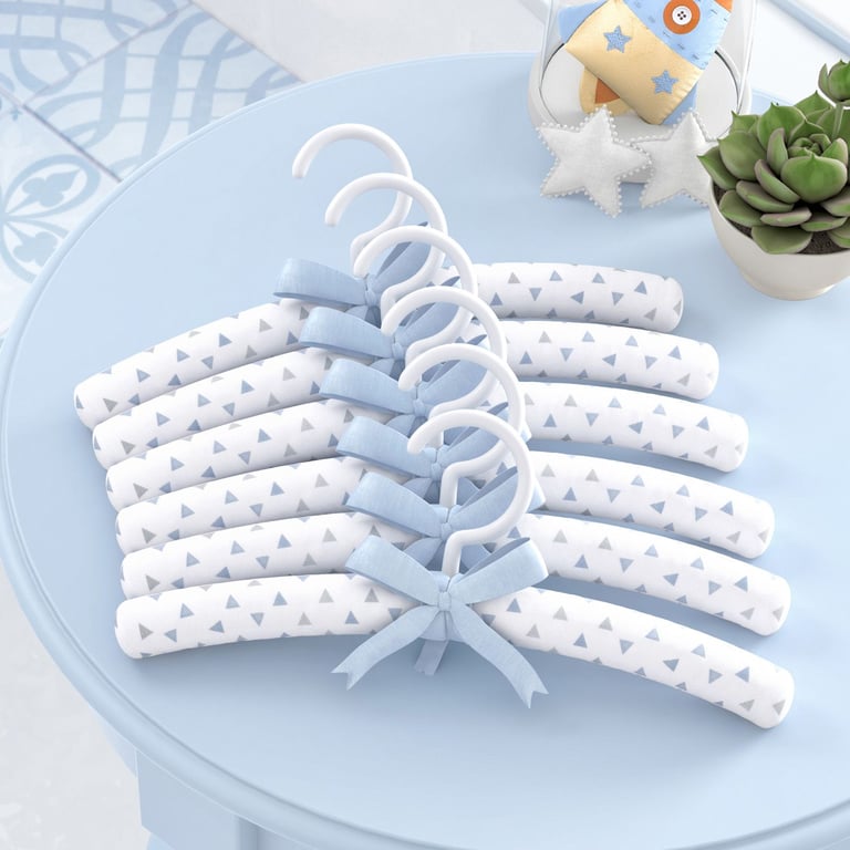 Kit Cabides Estampa Geométrica Cinza e Azul