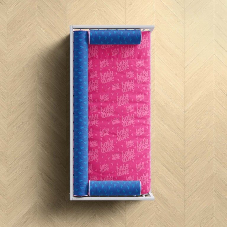 Edredom de Mini Cama Baby Alive Rosa — vista alternativa