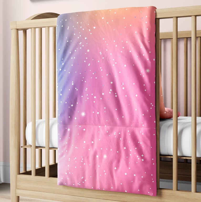 Edredom de Berço Colorido Brilho