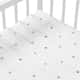 Lençol Berço com Elástico Xadrez Estrelinha Colorido - imagem 1