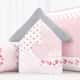 Almofada Casinha Patchwork Rosa 30cm - imagem 1