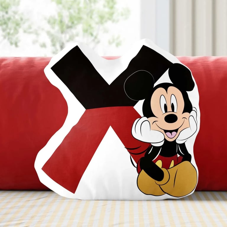 Almofadas Mickey Alfabeto X