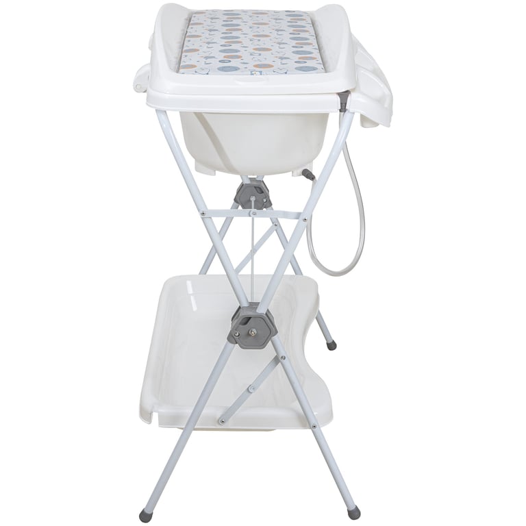 Kit Banheira 2 em 1 com Banheira, Suporte e Trocador Shower Azul — vista alternativa