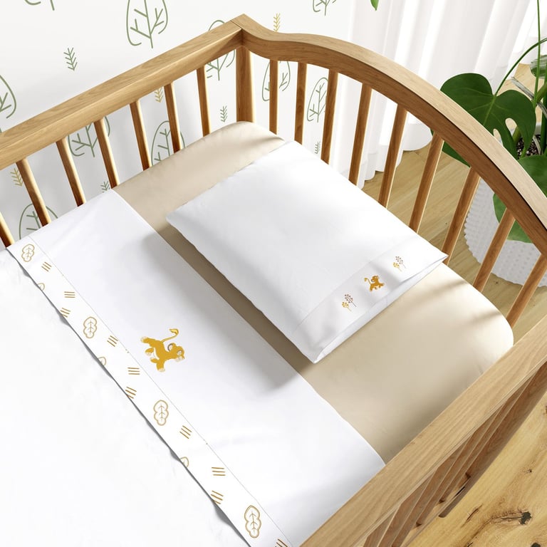 Jogo de Lençol Berço Bordado Simba 3 peças — vista alternativa