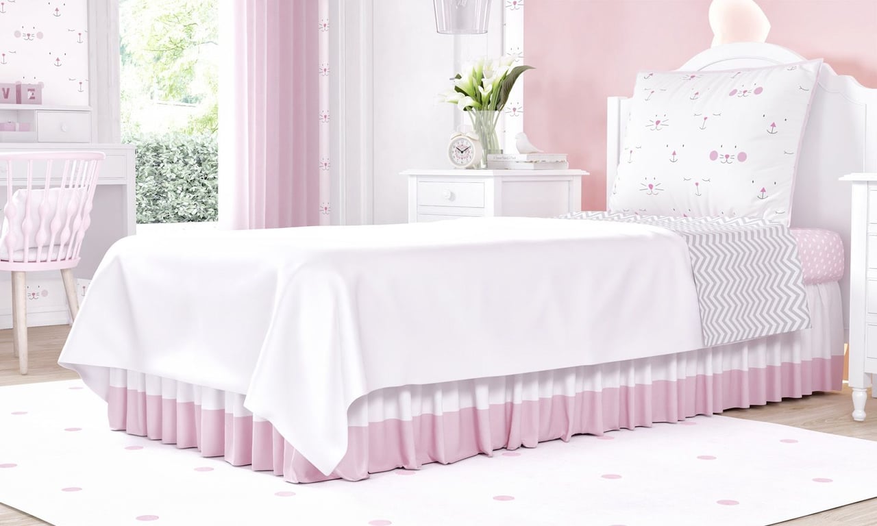 Jogo de Lençol Infantil Solteiro Amiguinhos Verde