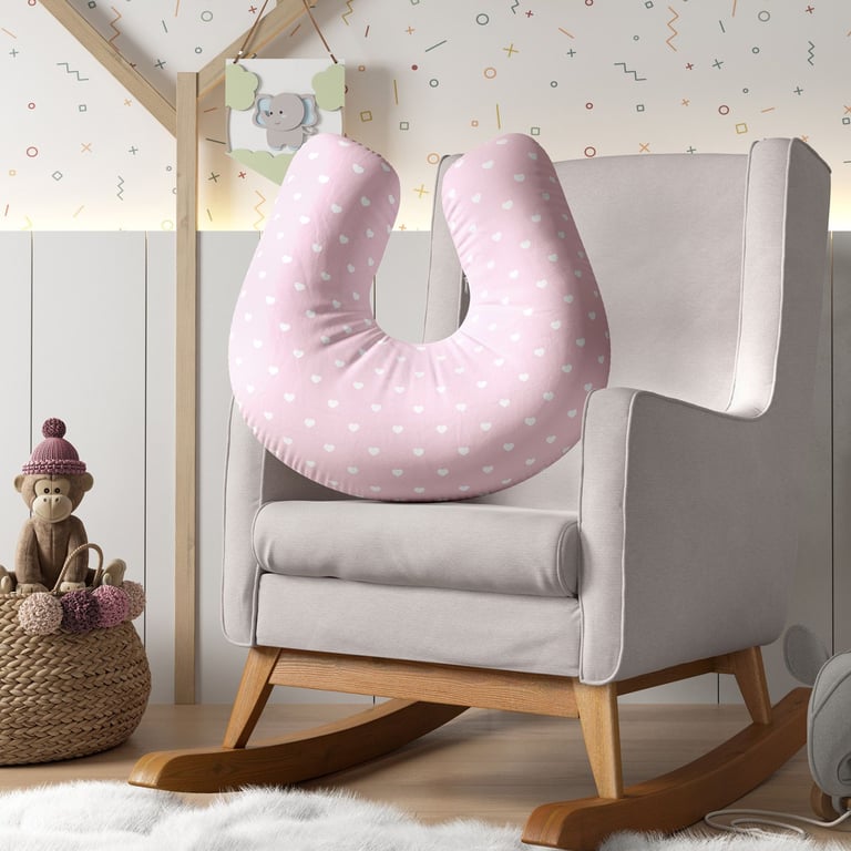 Almofada Amamentação Coração Petit Rosa — vista alternativa