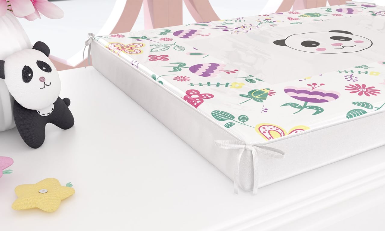 Trocador de Fraldas Floral Moderna — vista alternativa