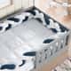 Trança Lateral Para Cama Montessoriana Solteiro Branco e Azul Marinho 5,32M - imagem 1