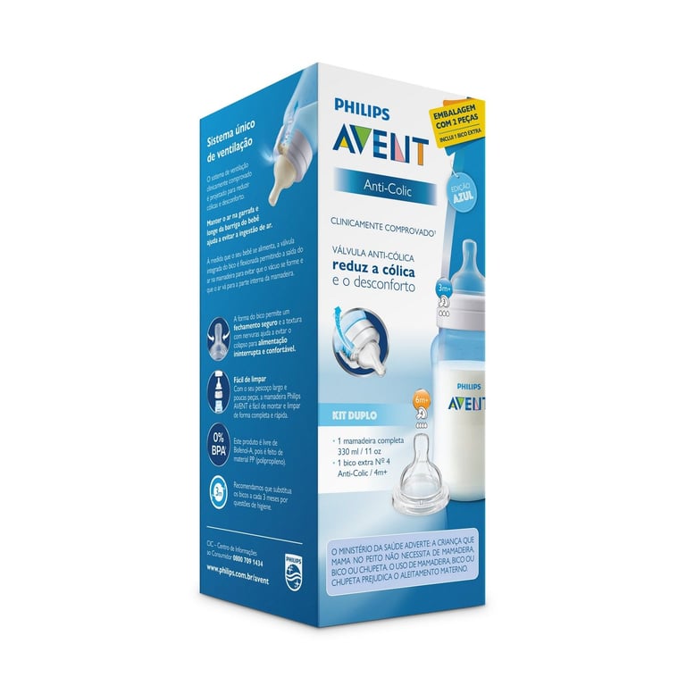 Mamadeira Anticólica Rosa + Bico nº 4 330ml — vista alternativa