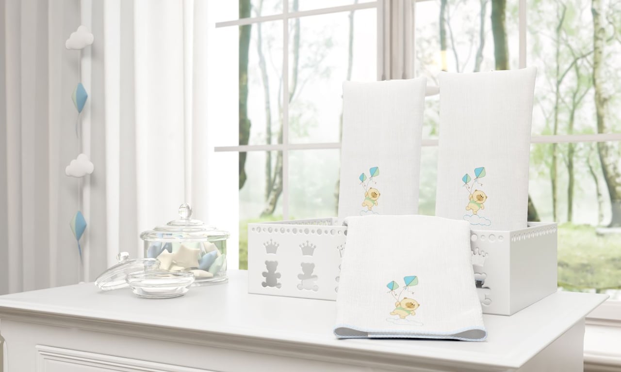 Jogo de Fraldas Ombro Nino e a Pipa com 3 — vista alternativa