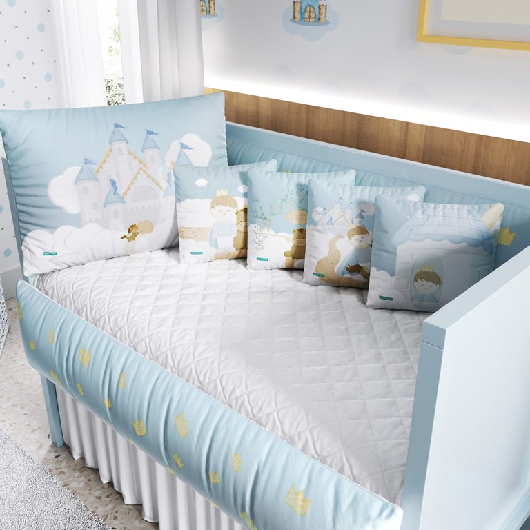 Kit Berço Castelo Azul — vista alternativa