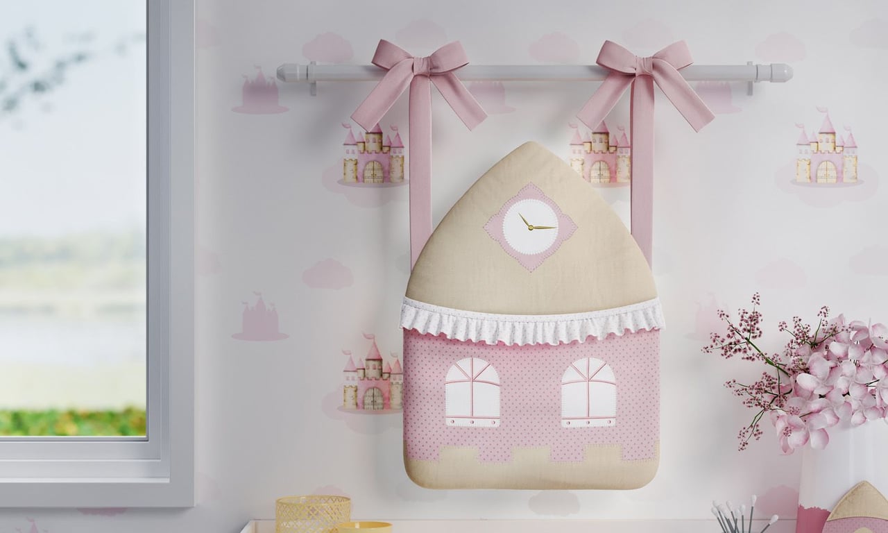 Porta Fraldas Varão Amiguinha Ursa Princesa e Castelo — vista alternativa