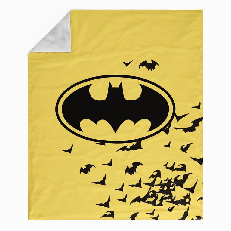 Manta Infantil Solteiro Dupla Face com Soft Batman 1,20M