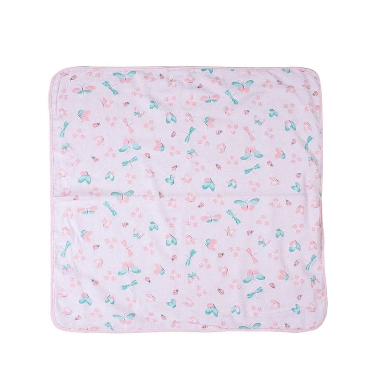 Toalha Felpuda Papizinha Karinho com Capuz Borboletas