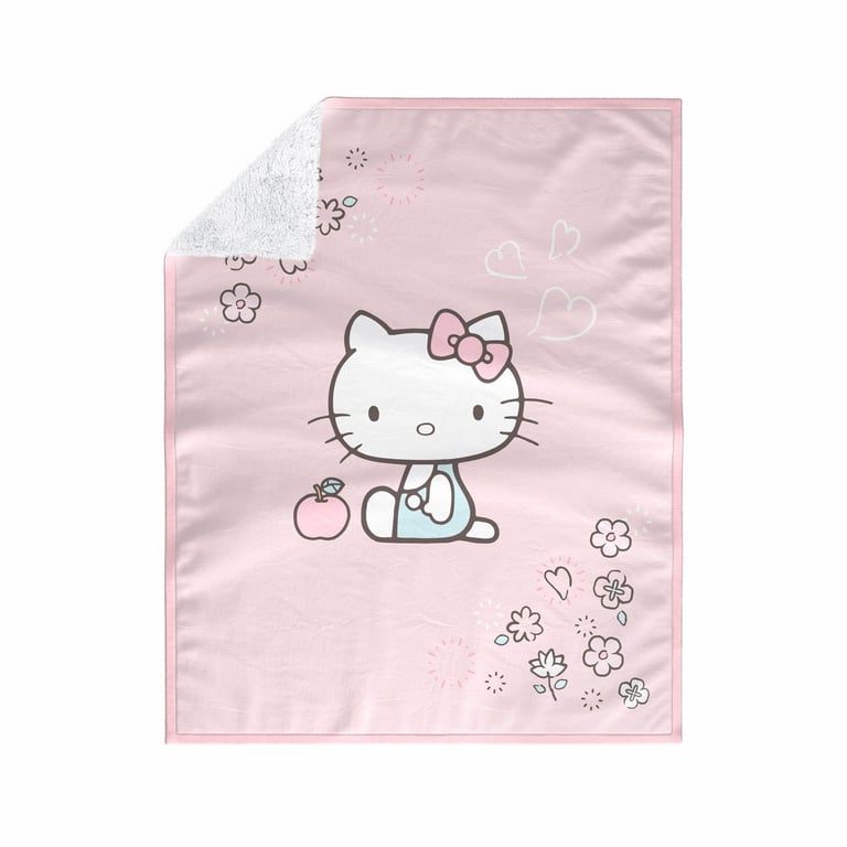 Cobertor Dupla Face com Soft Hello Kitty Rosa 1M