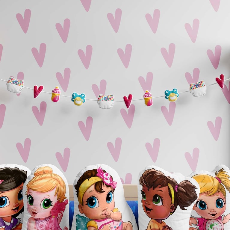 Varal Decorativo Baby Alive Acessórios 2,20m