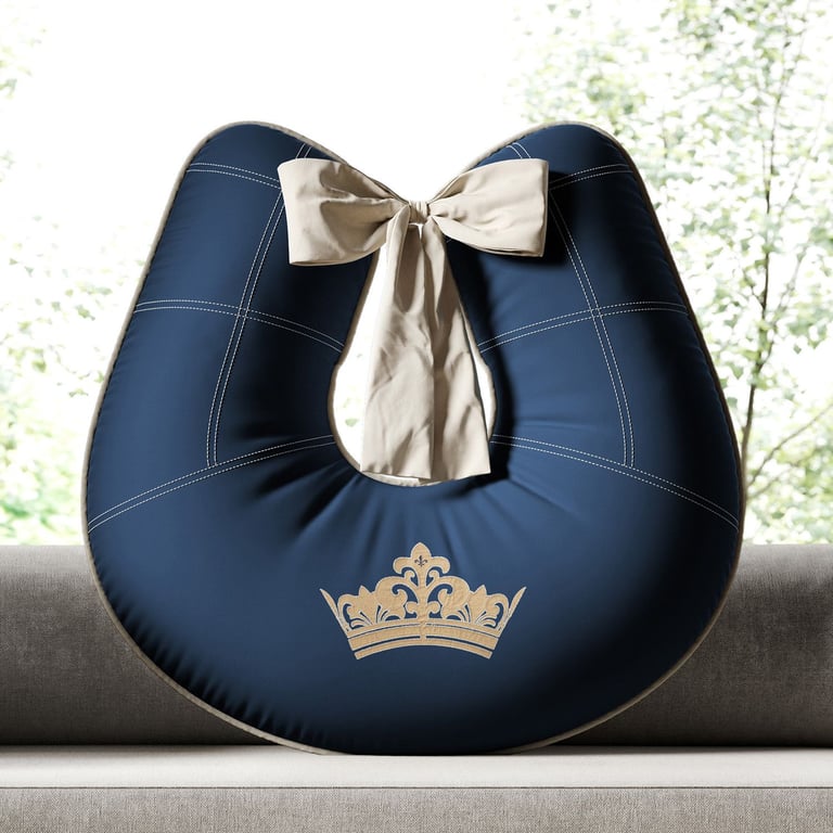 Almofada Amamentação Príncipe Marinho Premium — vista alternativa