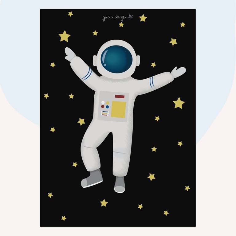 Pôster Adesivo Astronauta
