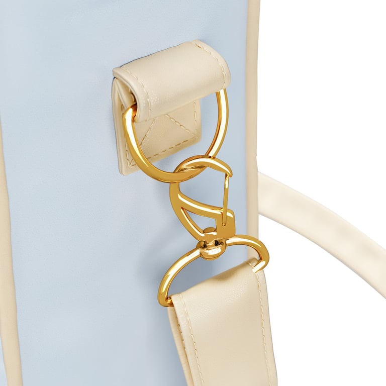 Bolsa Maternidade Tote Coração Rosa e Cinza 37cm — vista alternativa