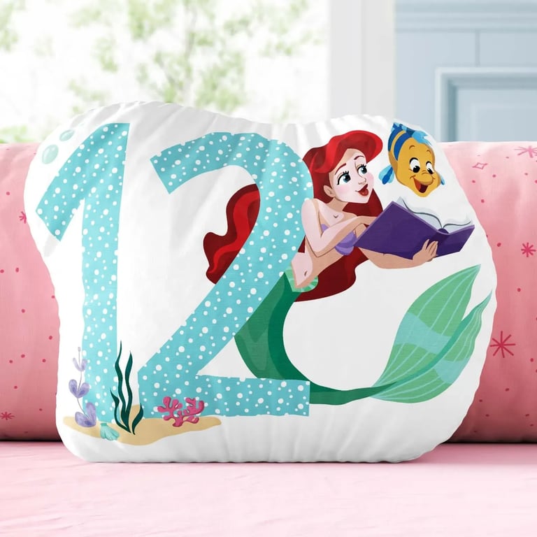 Almofada Mesversário 12 meses Princesas Disney