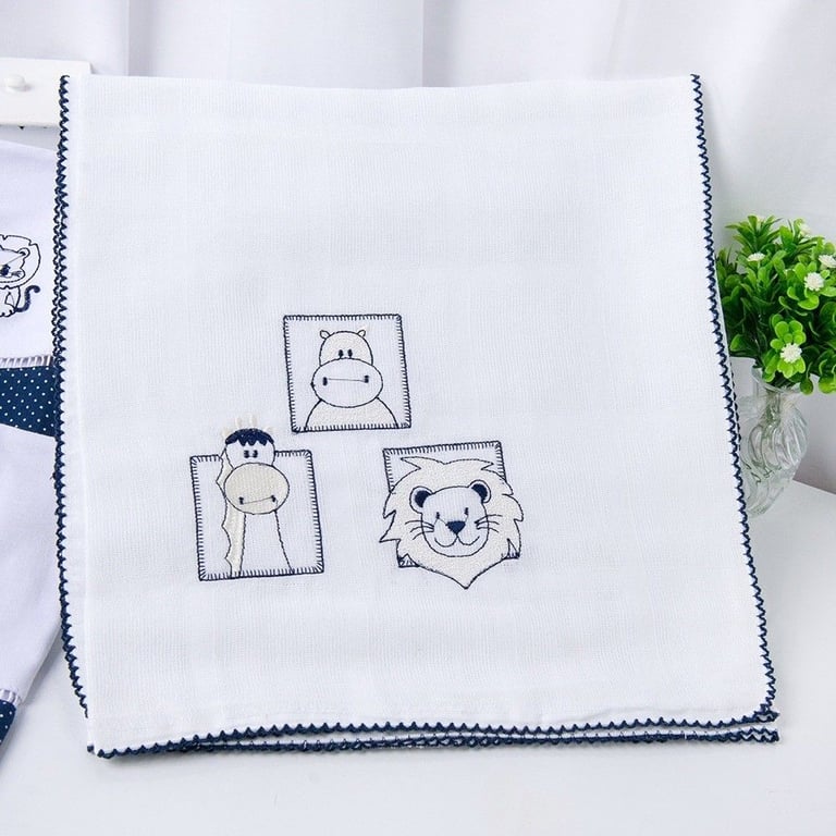 Toalha Fralda Leãozinho Azul Marinho