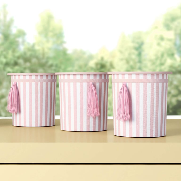 Jogo de Potes Listrado com Tassel