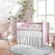 Kit Berço Rolinhos Folhas do Bosque Rosa 8 Peças - imagem 3