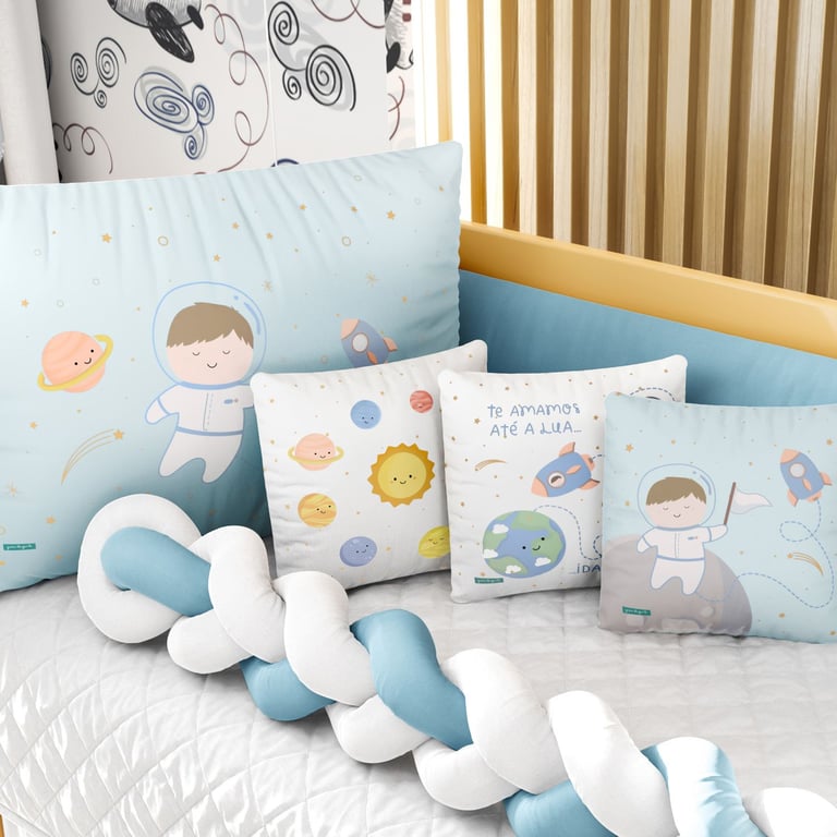 Kit Berço Trança Menino Astronauta — vista alternativa