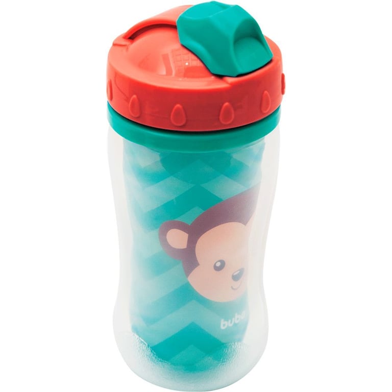 Copo Infantil Parede Dupla Animal Fun Macaco — vista alternativa