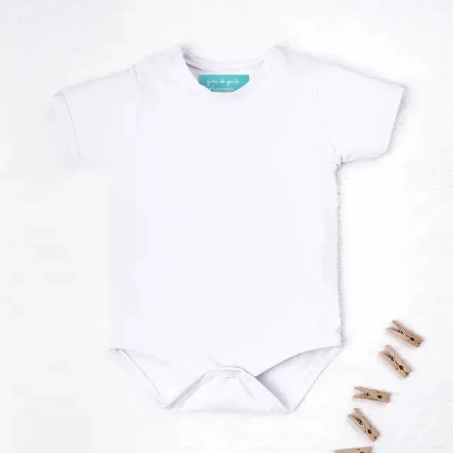 Body Manga Longa Basic Liso Branco 9 a 12 Meses