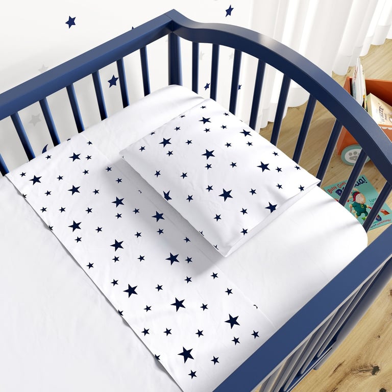 Jogo de Lençol Berço Estrelinhas Amarelo 3 peças — vista alternativa