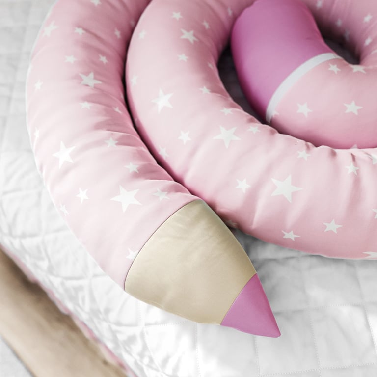 Rolinho Protetor Lápis Estrelinha Azul