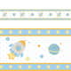 Faixa Adesiva de Parede Astronauta Patchwork Azul - imagem 3