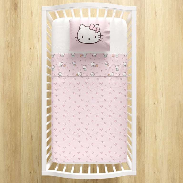 Jogo de Lençol Berço Hello Kitty — vista alternativa