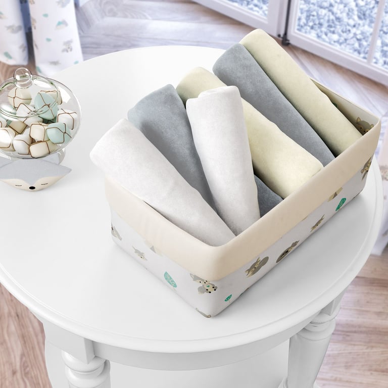 Cesto Organizador Raposinha Cinza 36cm