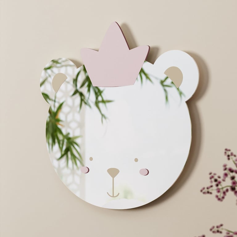 Espelho Amiguinha Ursa Princesa 20cm