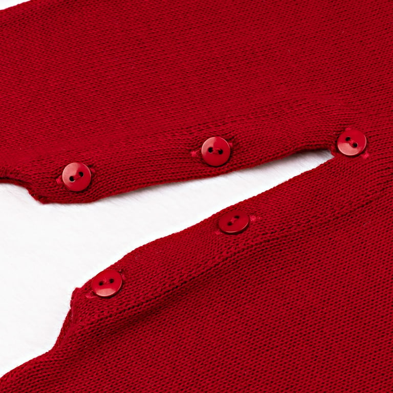 Macacão Tricot Vermelho Maçã do Amor — vista alternativa