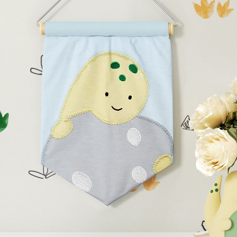 Flâmula Tecido Amiguinho Dino Neno