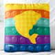 Almofada Quadrada Pop It Golfinho 31cm - imagem 1