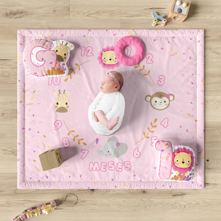 Tapete Mesversário Selva Baby