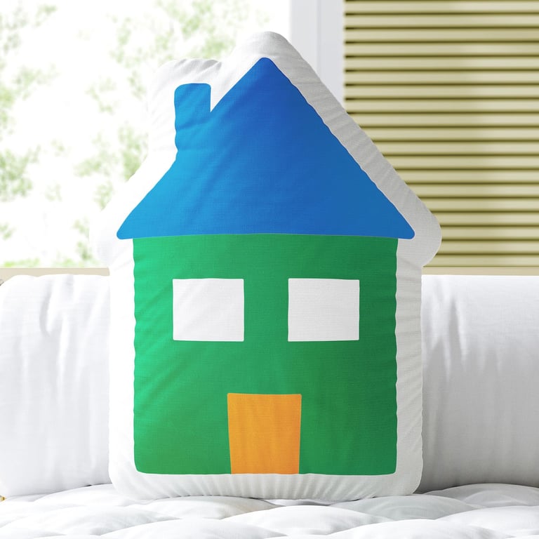 Almofada Casinha Verde 33cm