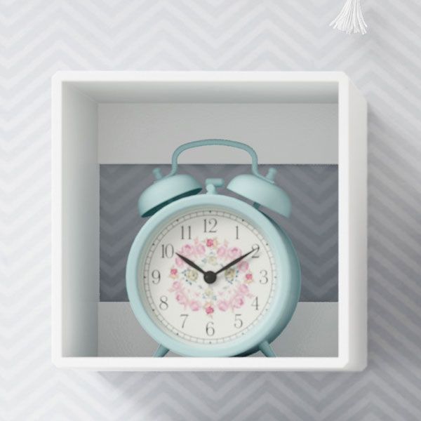 Nicho de Madeira Quadrado Branco 20cm