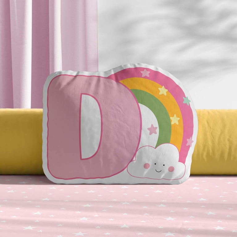 Almofada Arco-Iris Letras de A a Z