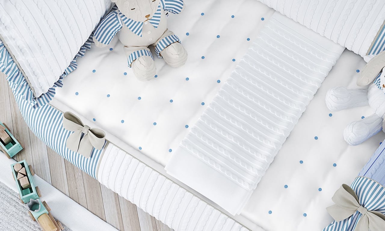 Manta Bebê Tricot Luxo Branco 1m