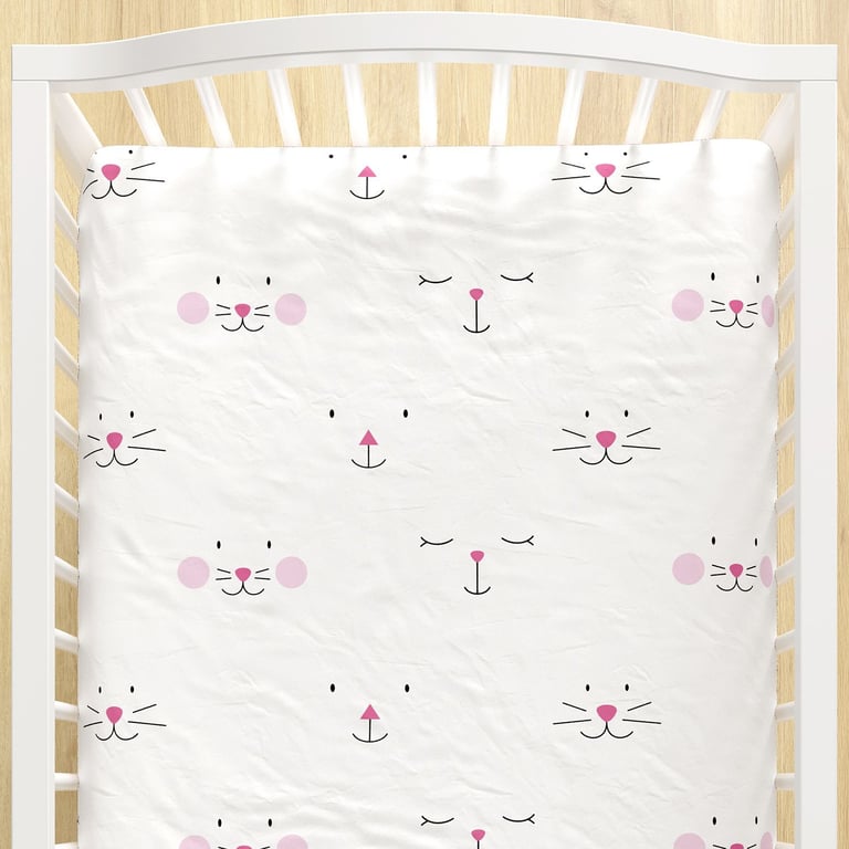 Lençol Berço com Elástico Amiguinhos Azul