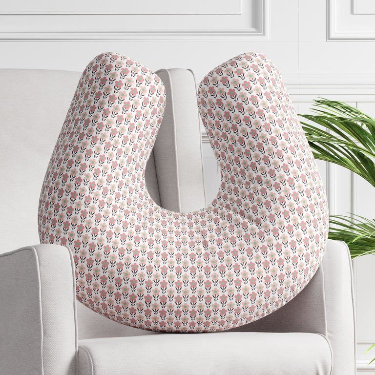 Almofada Amamentação Flores do Campo Rosa — vista alternativa