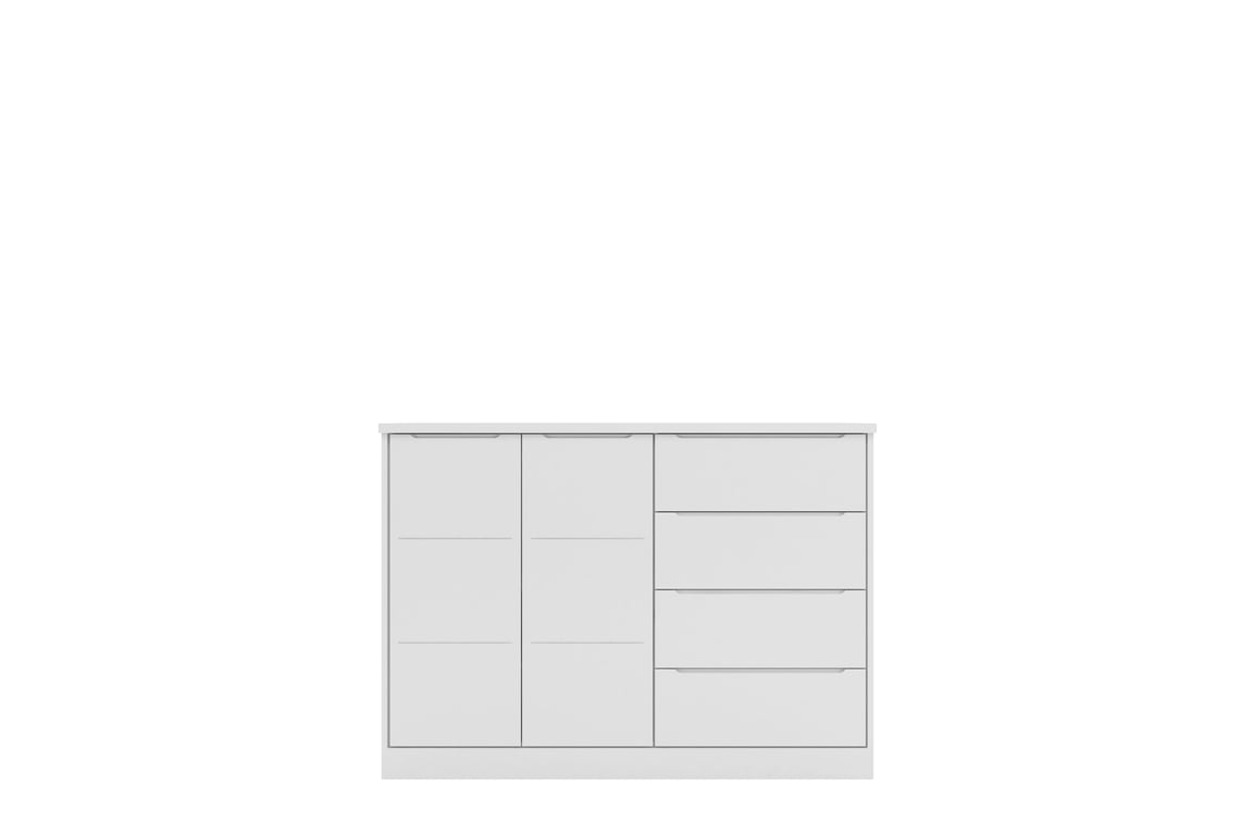 Cômoda Infantil Branco com Porta Pérola