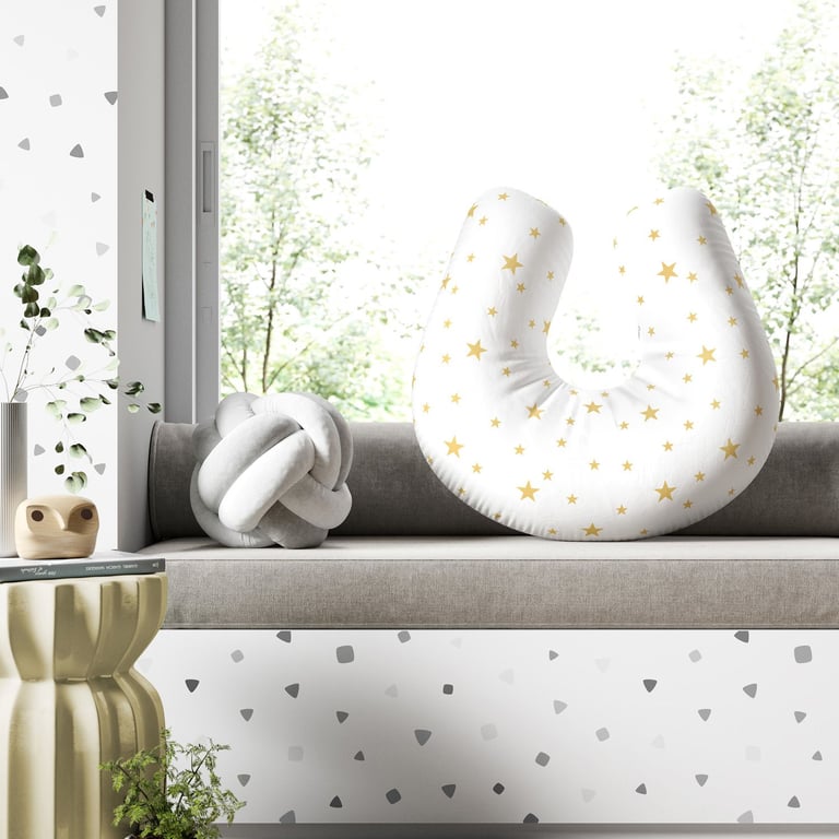 Almofada Amamentação Estrelinha Amarelo — vista alternativa